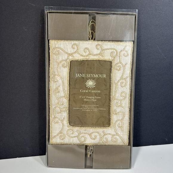 Jane Seymour Coral Canyon 4x6" Hanging Photo Frame Made In India - Picture 2 of 9